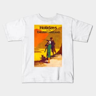 Vintage Travel - Holidays in the English Lakeland Kids T-Shirt